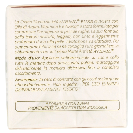 Avenil pure & soft Crema Giorno Antietà argan & vitamina E 50 ml